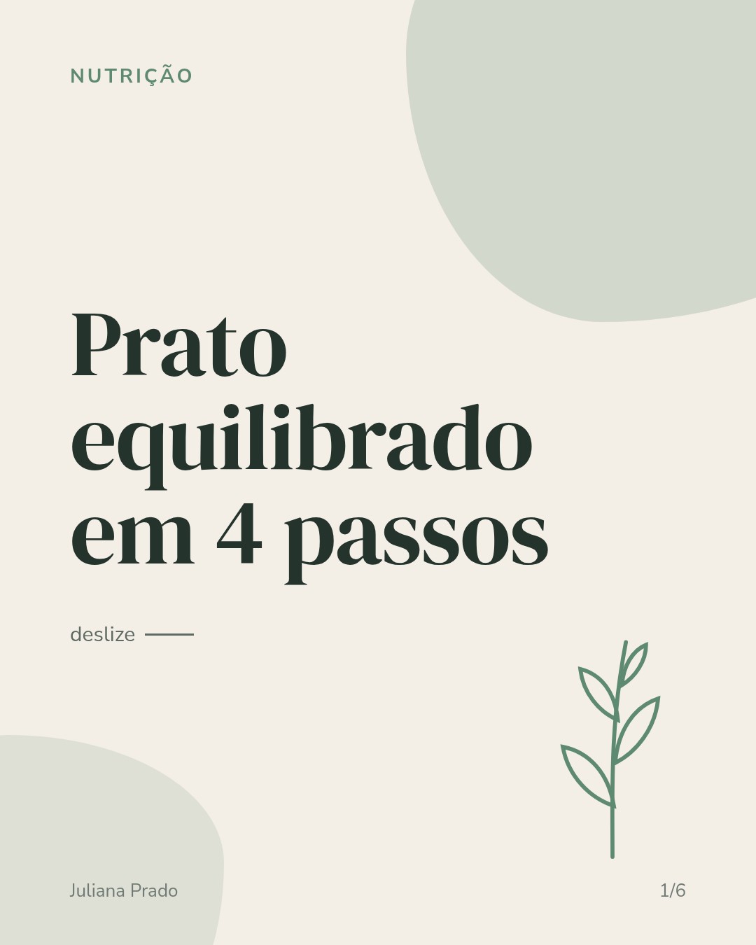 Carrossel: prato equilibrado em 4 passos